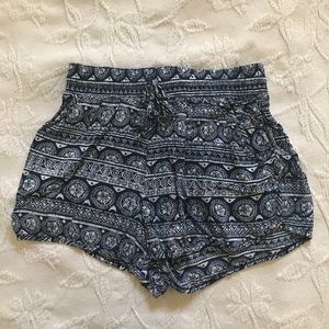 Printed Flowy Shorts